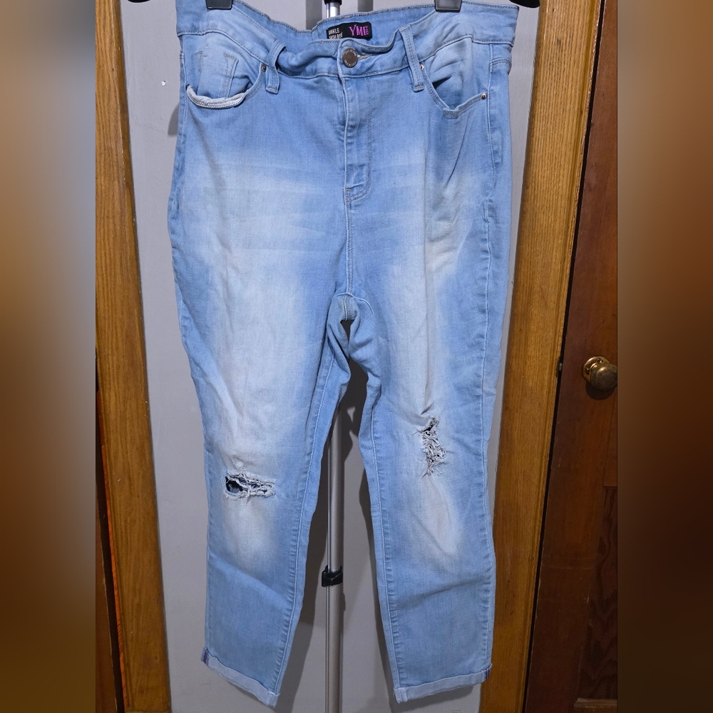 YMI Blue Skinny Jeans Classic Washed Denim